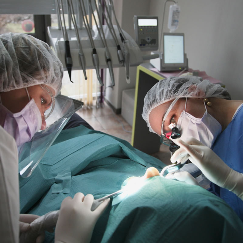 woman at the dentist